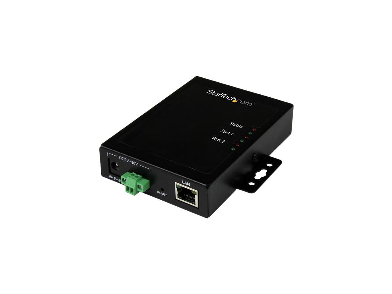STARTECH NETRS2322P 2Port SerialtoIP Device Server RS232