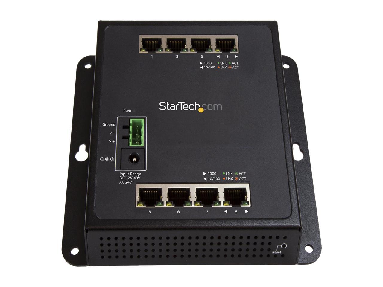 StarTech IES81GW Gigabit Switch 8 port Wall