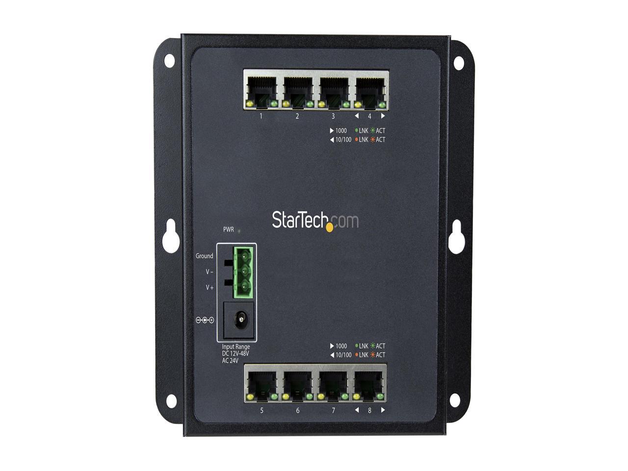 StarTech IES81GW Gigabit Switch 8 port Wall