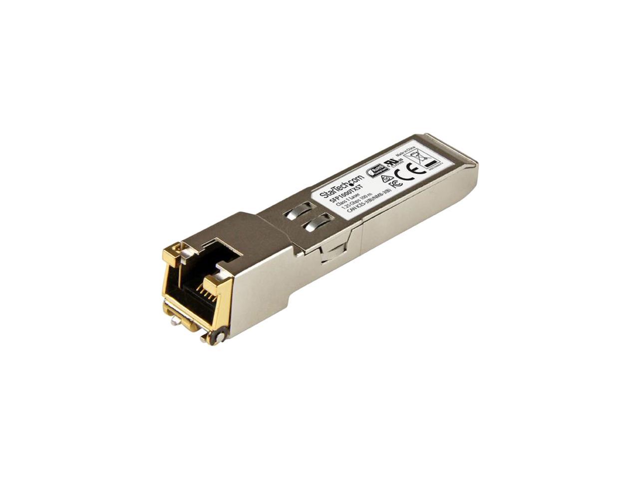 StarTech.com SFP1000TXST 1000BASE-TX SFP Transceiver Module - 1 Gbps ...