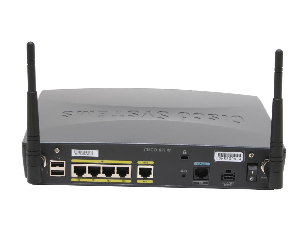 CISCO CISCO871W-G-A-K9 Integrated Services Routers for Small Offices ...