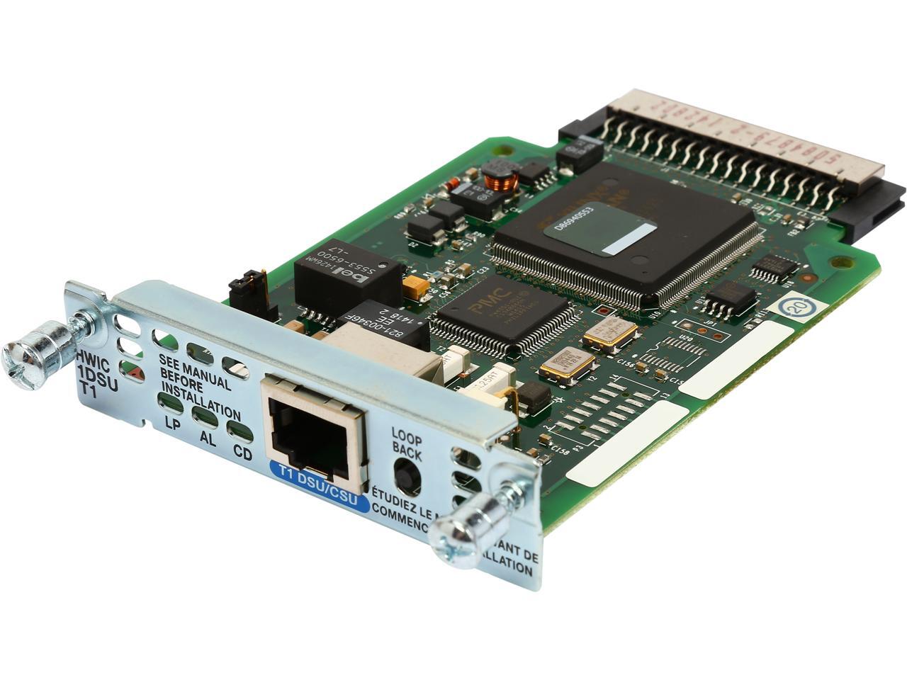 CISCO HWIC-1DSU-T1= 1-Port T1/Fractional T1 DSU/CSU WAN Interface Card ...