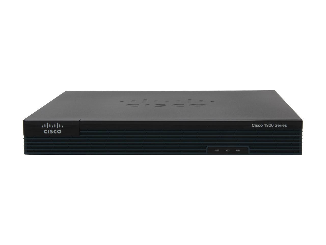 CISCO 1900 CISCO1921/K9 10/100/1000Mbps 1921 Multi Service Router - 2 ...