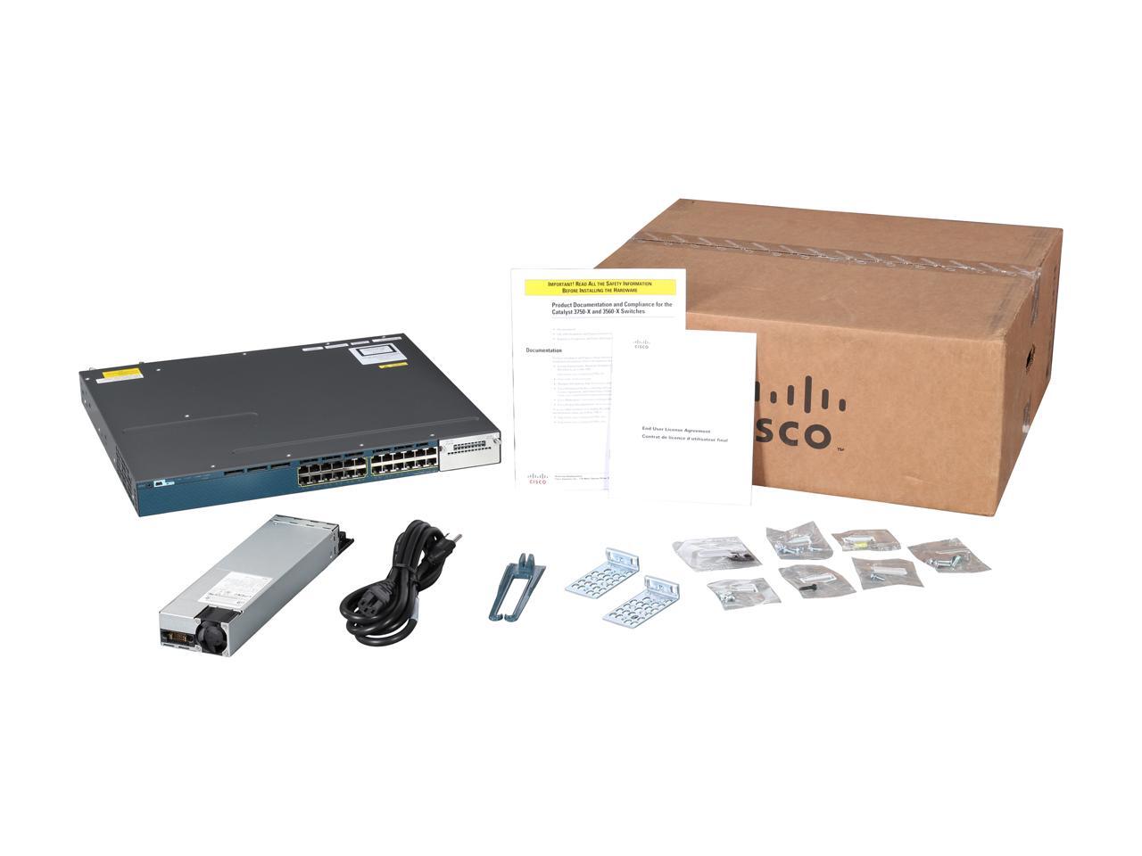 CISCO Catalyst 3560-X WS-C3560X-24P-L POE Ethernet Switch - 24 ...