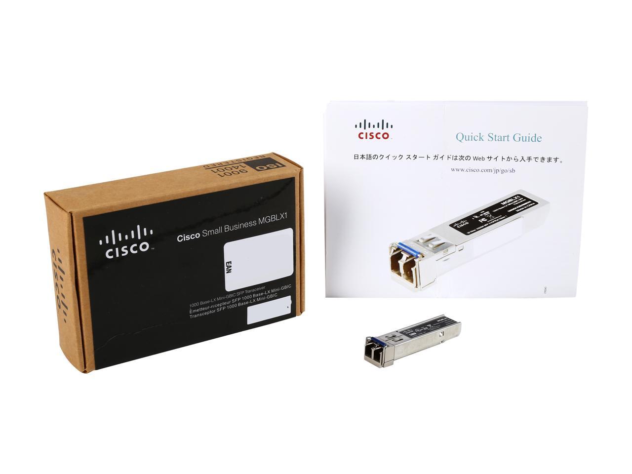 Ricetrasmettitore SFP Cisco MGBLX1 Mini-GBIC 1000BASE-LX - Fibra Monomodale, 40 Km, Gigabit Ethernet