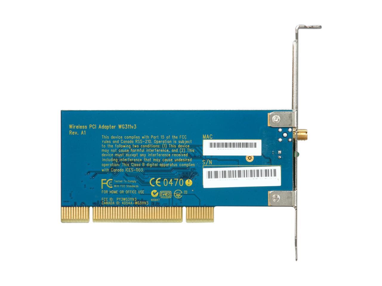 netgear wireless g pci adapter wg311 driver download