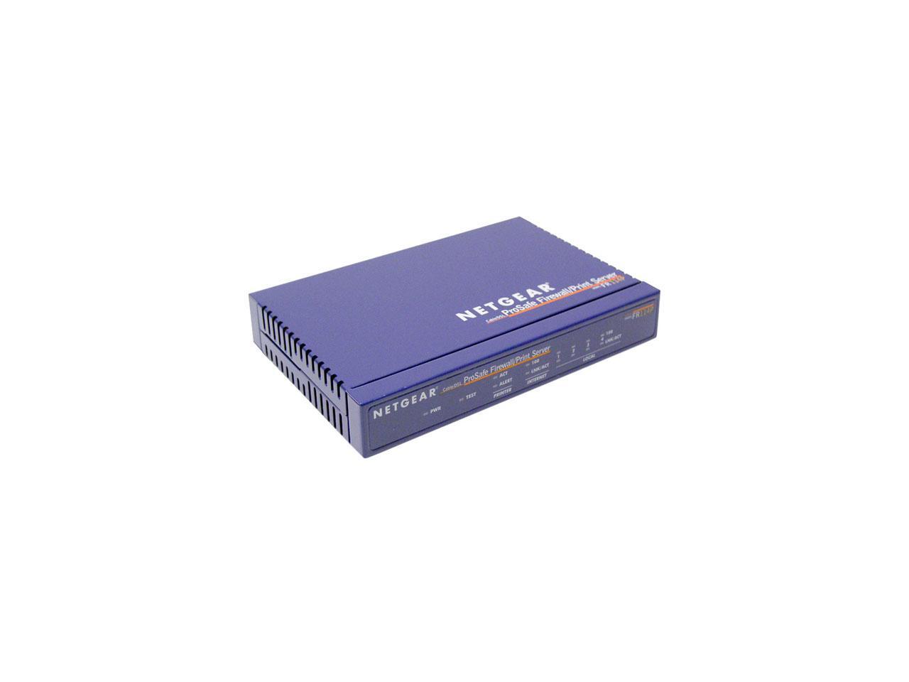 NETGEAR FR114P VPN Wired Firewall w/4 Port 10/100 Switch and Print Server