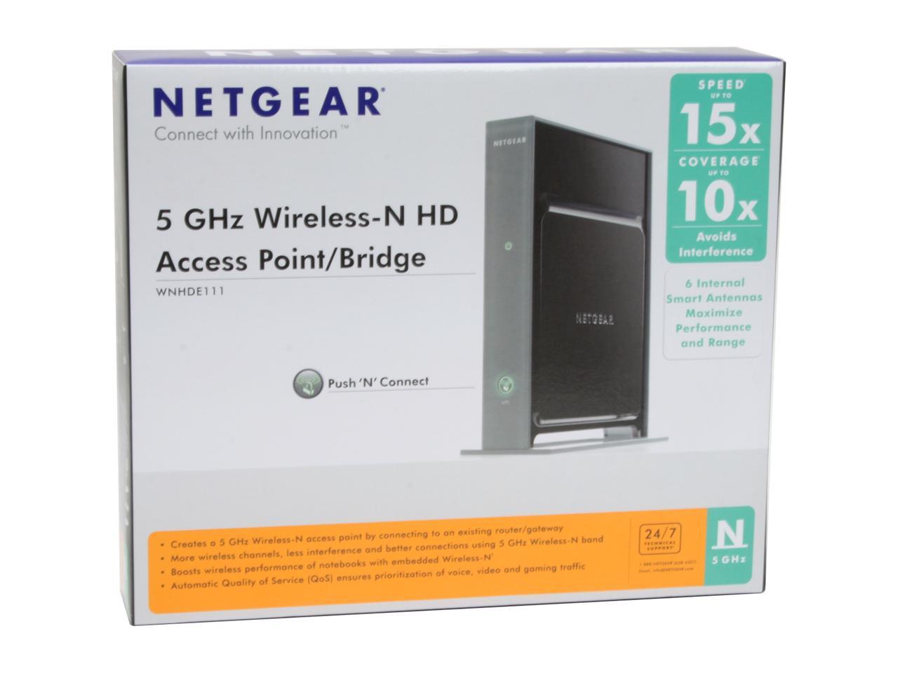 NETGEAR WNHDE111100NAS 802.11a/n 5GHz WirelessN HD Access Point