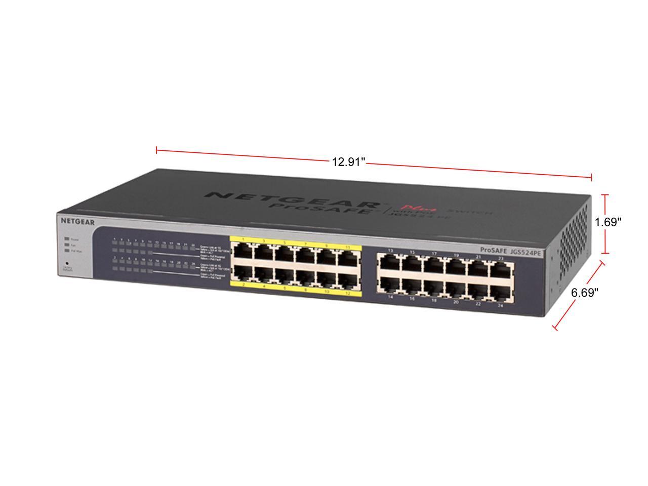 Netgear 24 Port Gigabit Smart Managed Plus Switch 100w Newegg Com