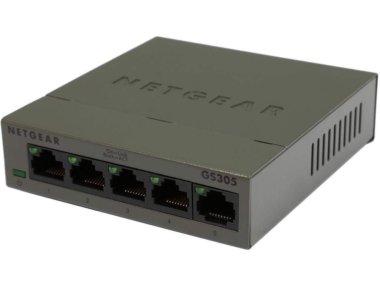 NETGEAR GS305 SOHO Unmanaged 5Port Gigabit Switch