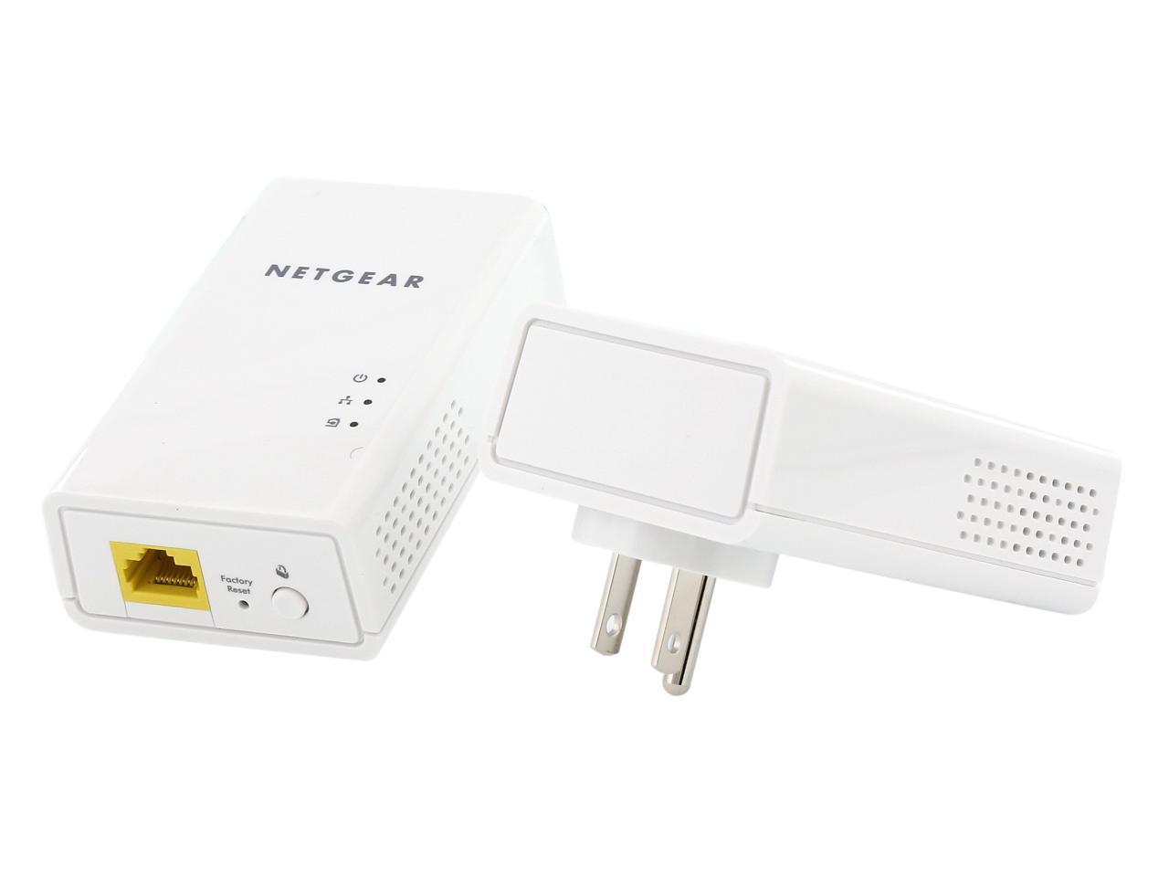 Netgear PL1200-100PAS Powerline 1200 Gigabit Ethernet Adapter Pair ZF4-326 2PCS 