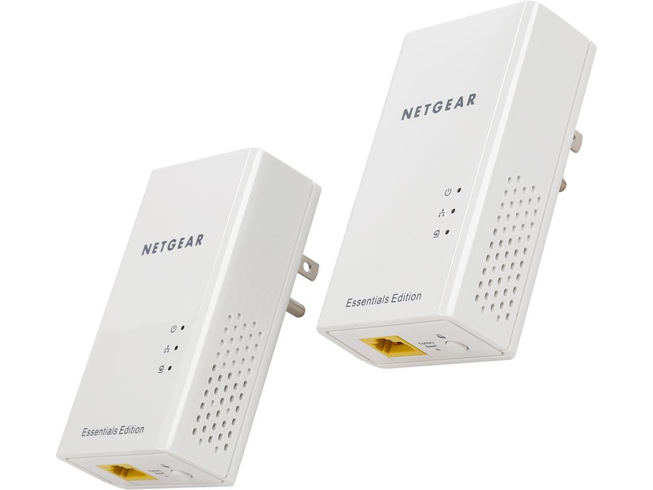 NETGEAR PL1010 Homeplug AV2 1 Gbps Powerline Kit, Up to 1000 Mbps ...