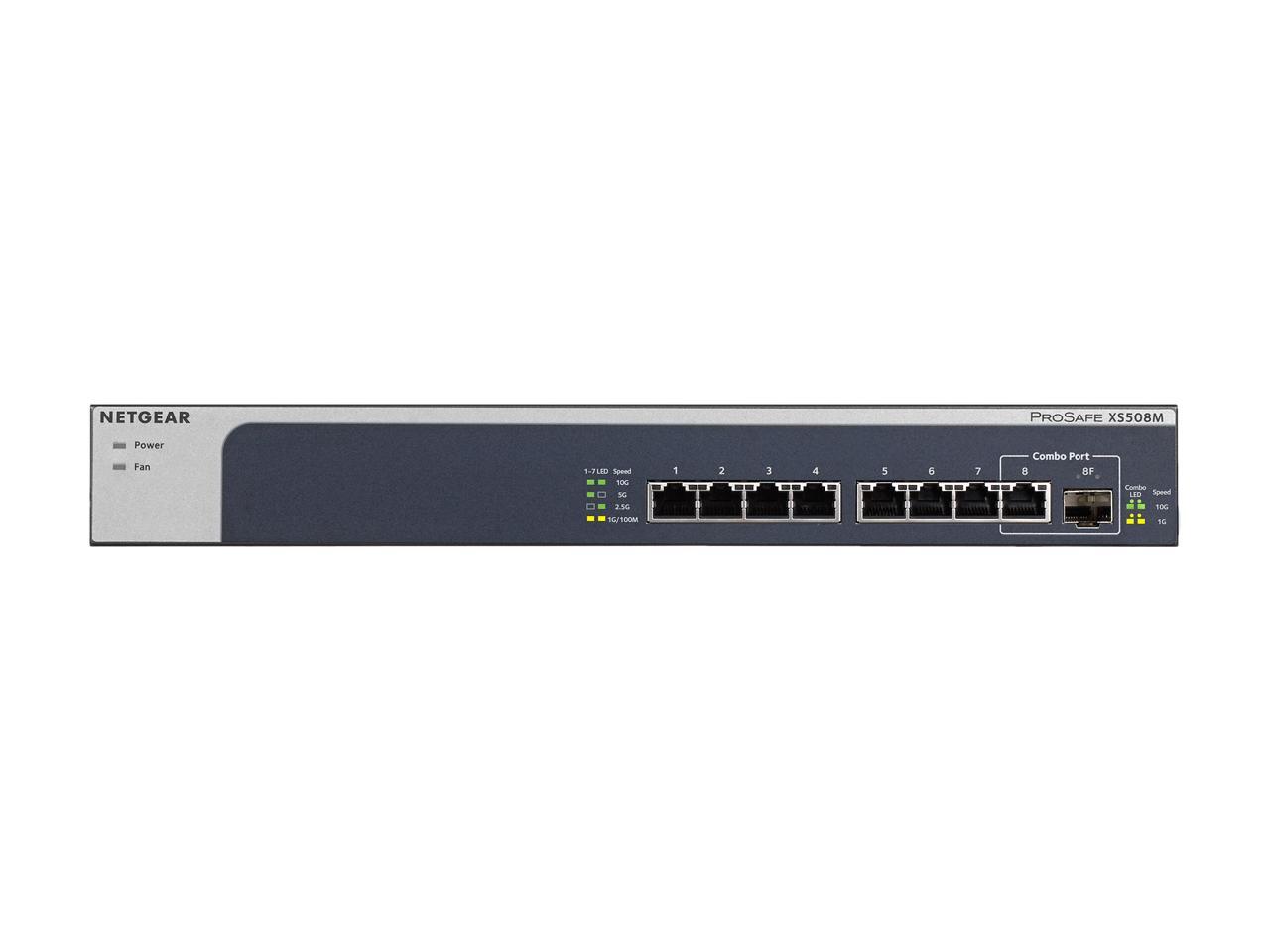 NETGEAR 8port, 5speed Unmanaged Switch 10Gigabit/MultiGigabit