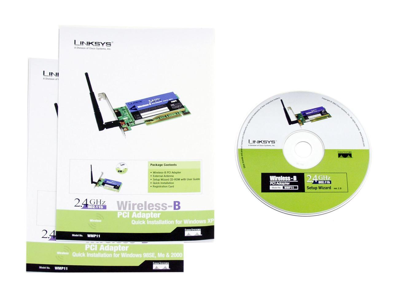 Linksys WMP11 PCI Wireless-B Adapter - Newegg.com