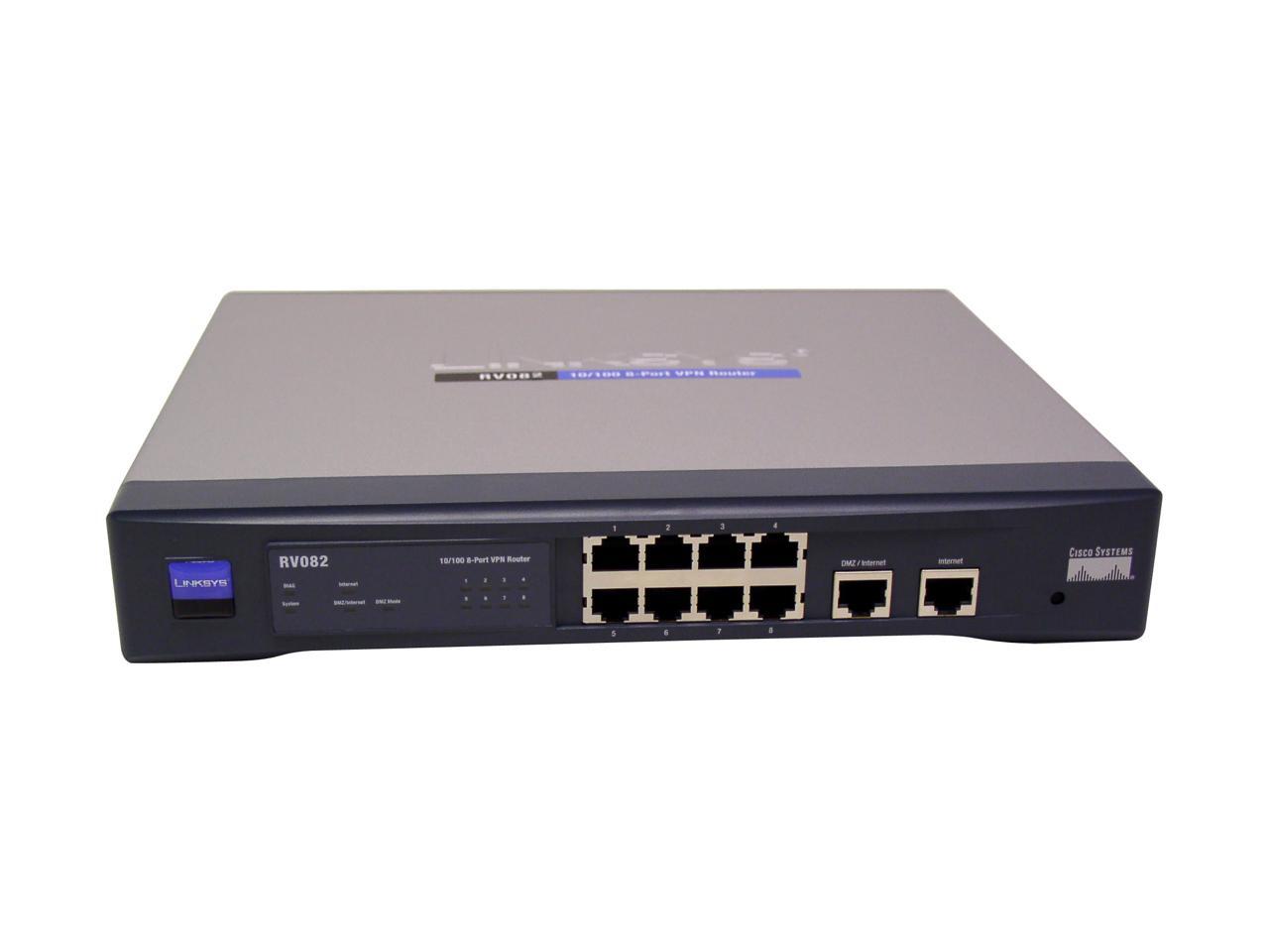 Cisco RV082 8-port 10/100 VPN Router Dual WAN