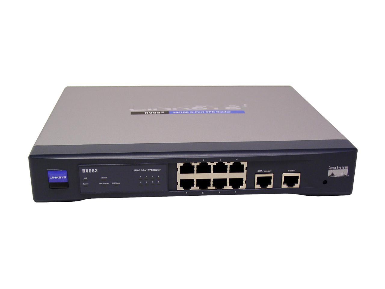 Cisco Small Business RV082 10/100Mbps 8-Port VPN Router - Newegg.ca