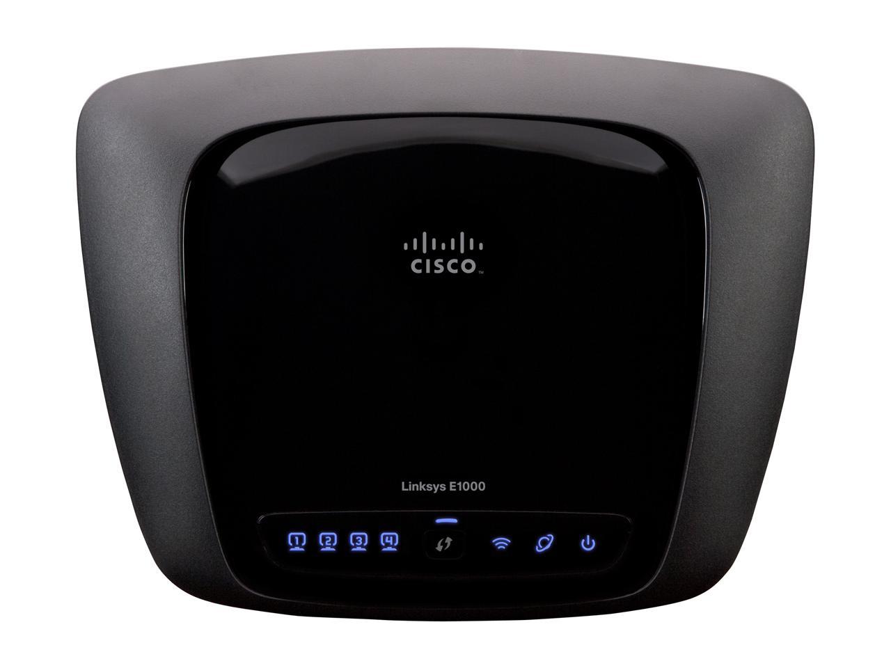 Cisco-Linksys E1000 Wireless B/G/N Router 4 LAN ports 