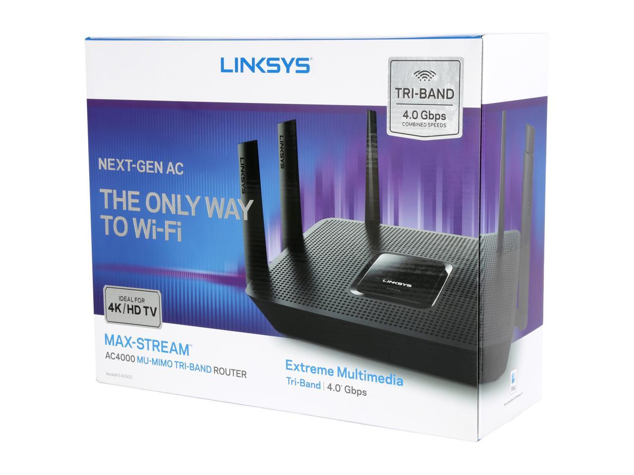 Linksys EA9300 Maxstream AC4000 Triband WiFi Router