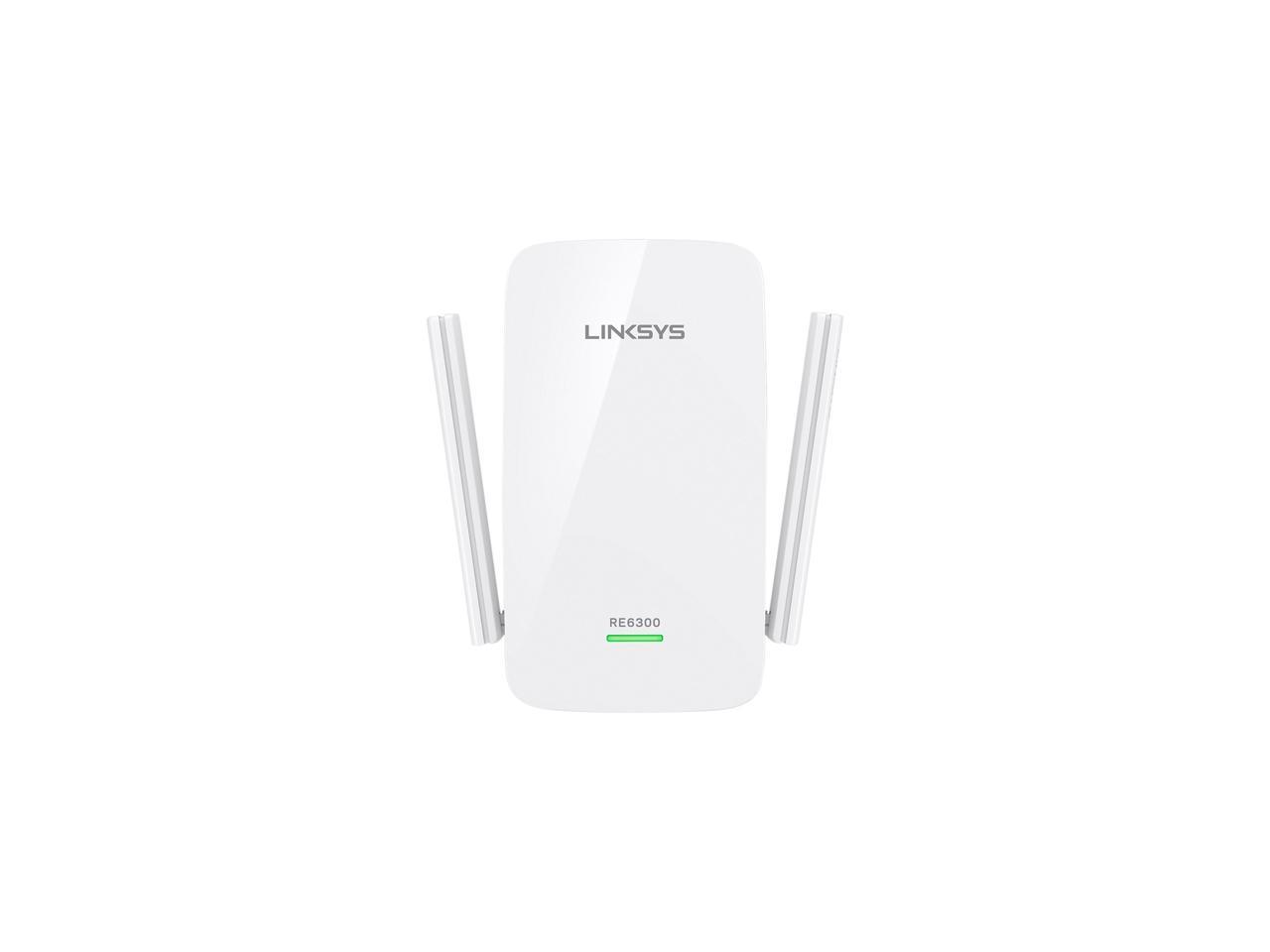 Linksys RE6300 AC750 Dual-Band Wi-Fi Gigabit Range Extender / Repeater - Newegg.com