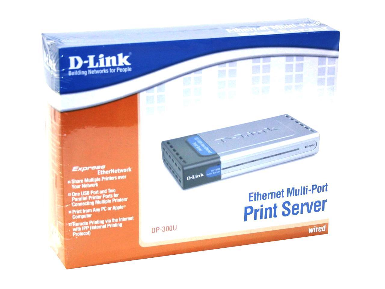 DLink DP300U MultiPort Print Server