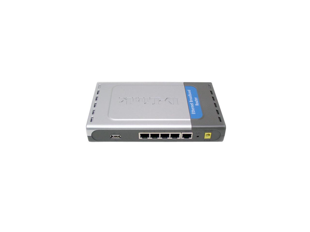 DLink DI704UP 10/100Mbps 4Port Broadband Router Plus USB Print