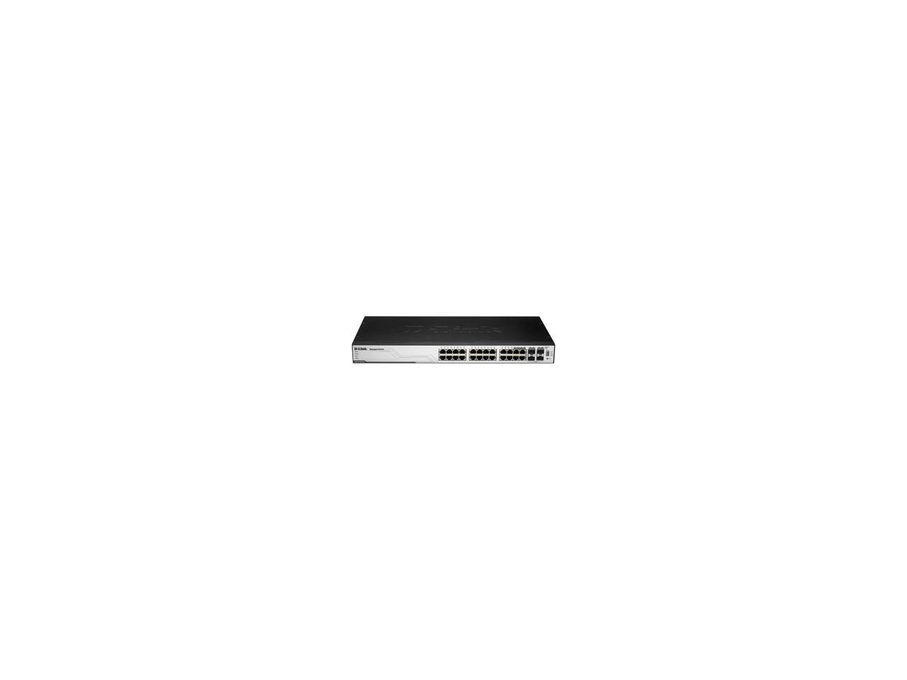 D-Link DGS-3100-24 Managed Gigabit Stackable Layer 2 Switch + 4 combo ...