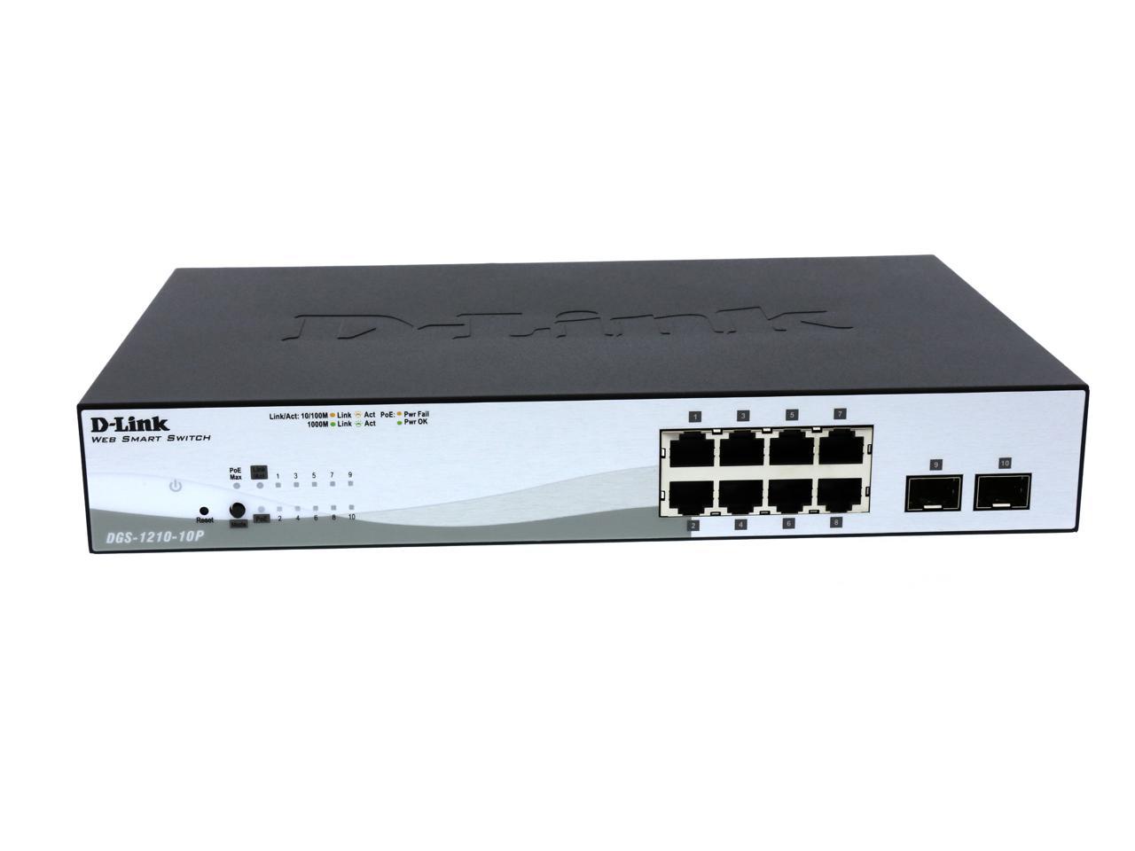D-Link DGS-1210-10P Web Smart Switch - Newegg.com