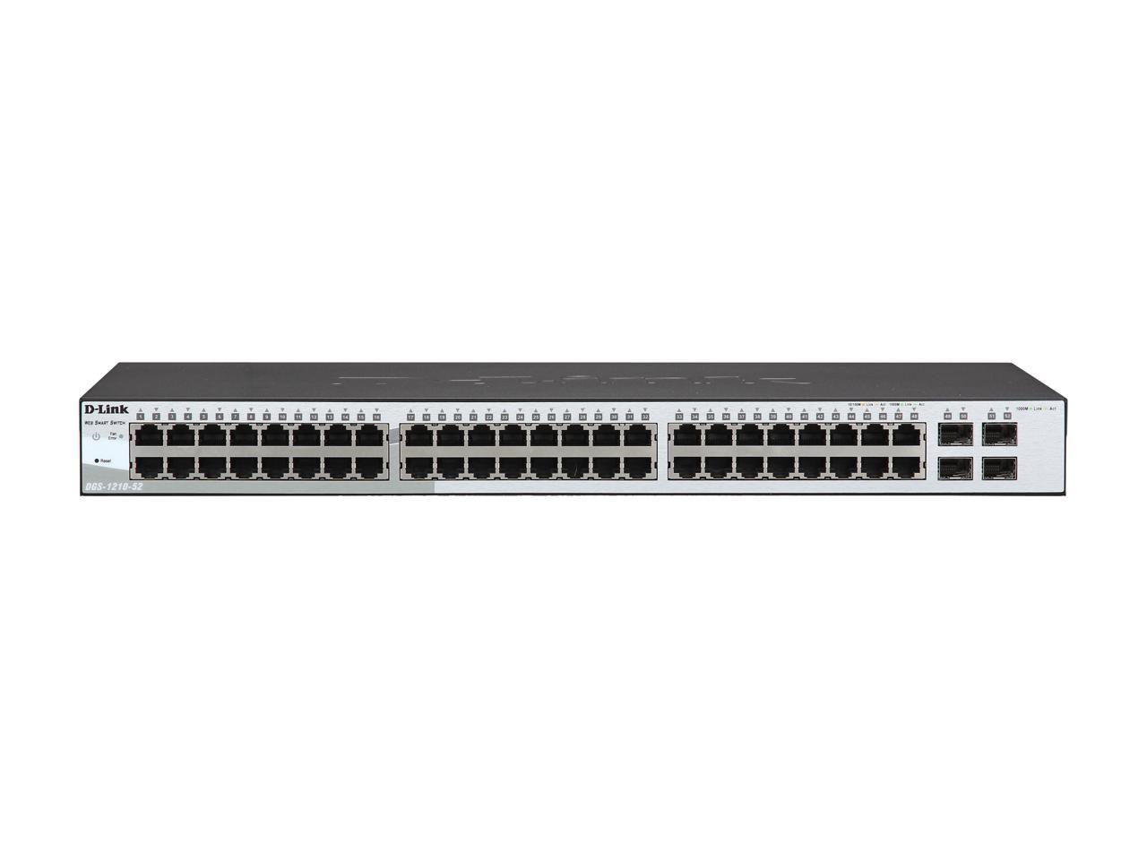 D-link 52-port Gigabit Web Smart Switch Including 4 Sfp Ports - Newegg.com