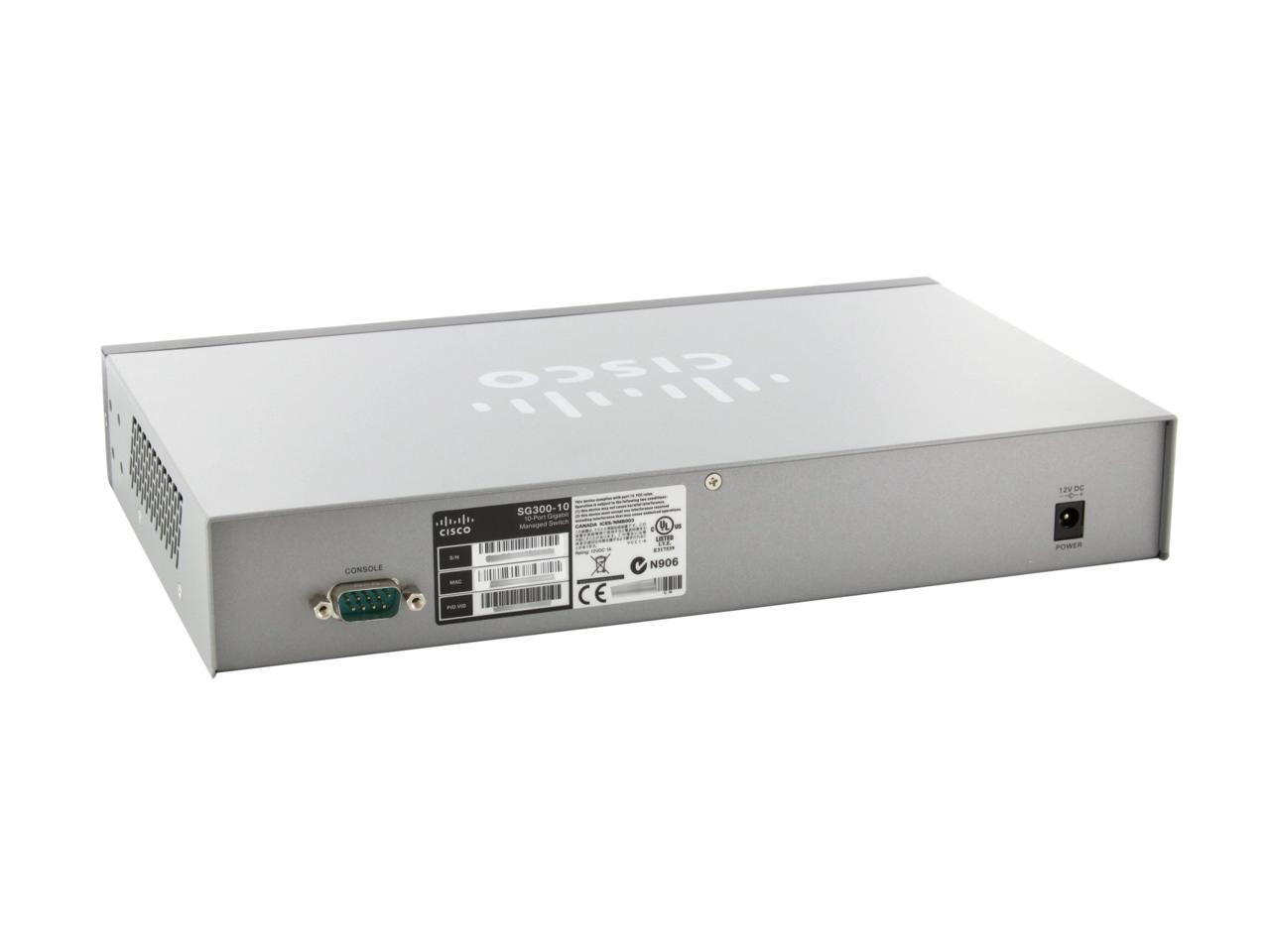 Cisco SG300-10 (SRW2008-K9-NA) 10-port Gigabit Managed Switch - Newegg.com