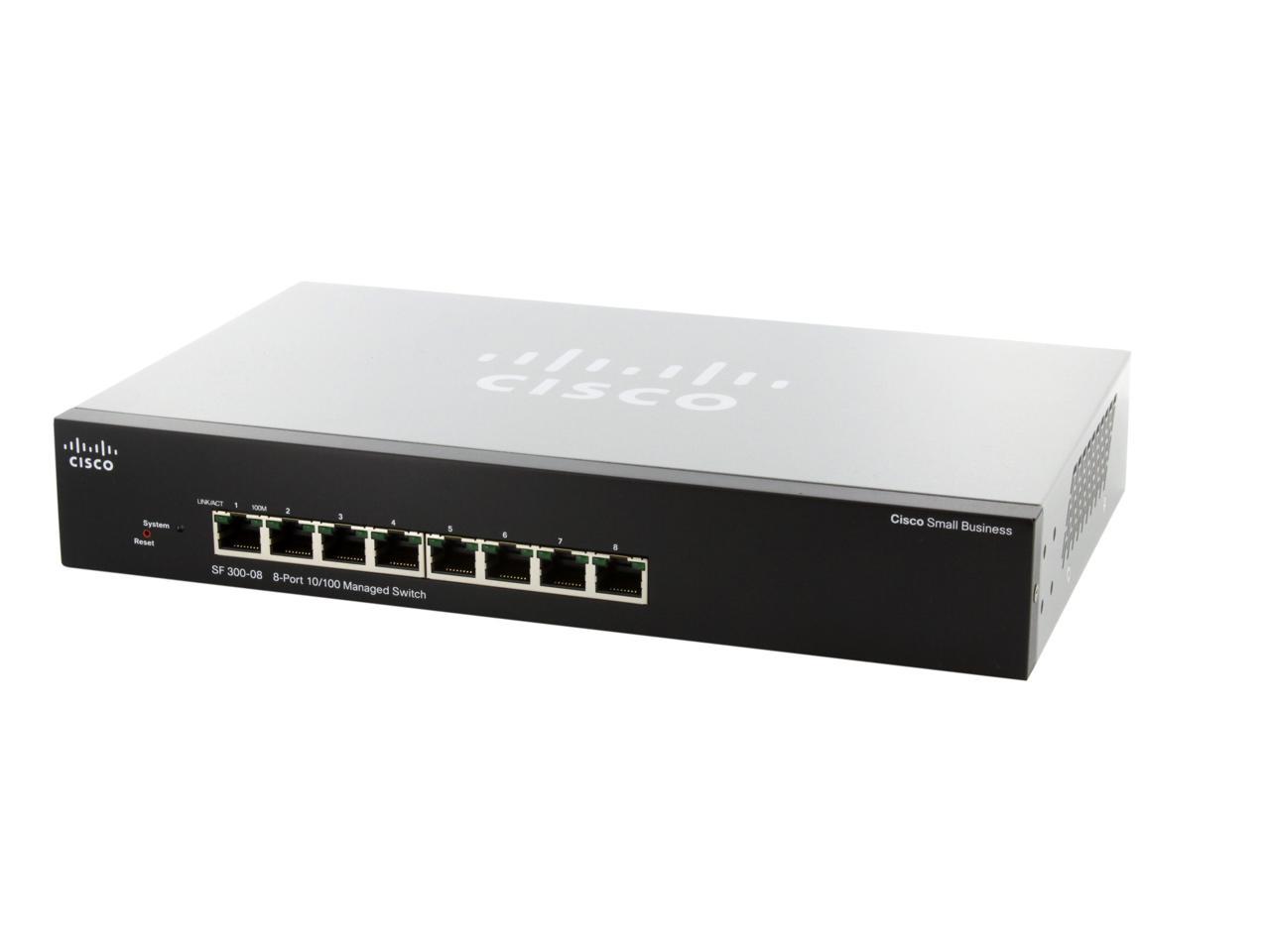 Cisco SF300-08 (SRW208-K9-NA) 8-port 10/100 Managed Switch - Newegg.com