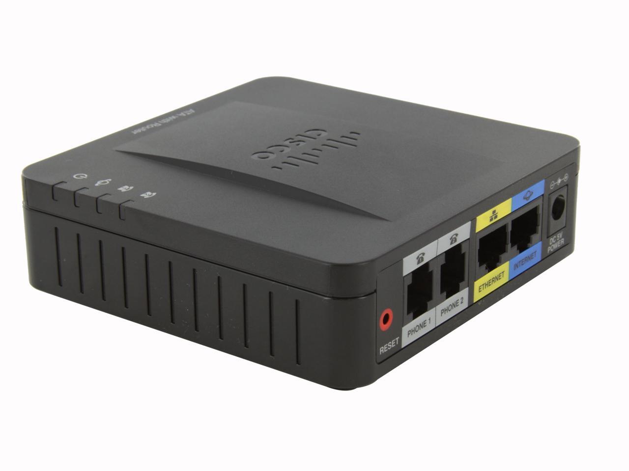Cisco Small Business SPA122 - Adattatore VoIP E Router (ATA) Per Telefonia Internet