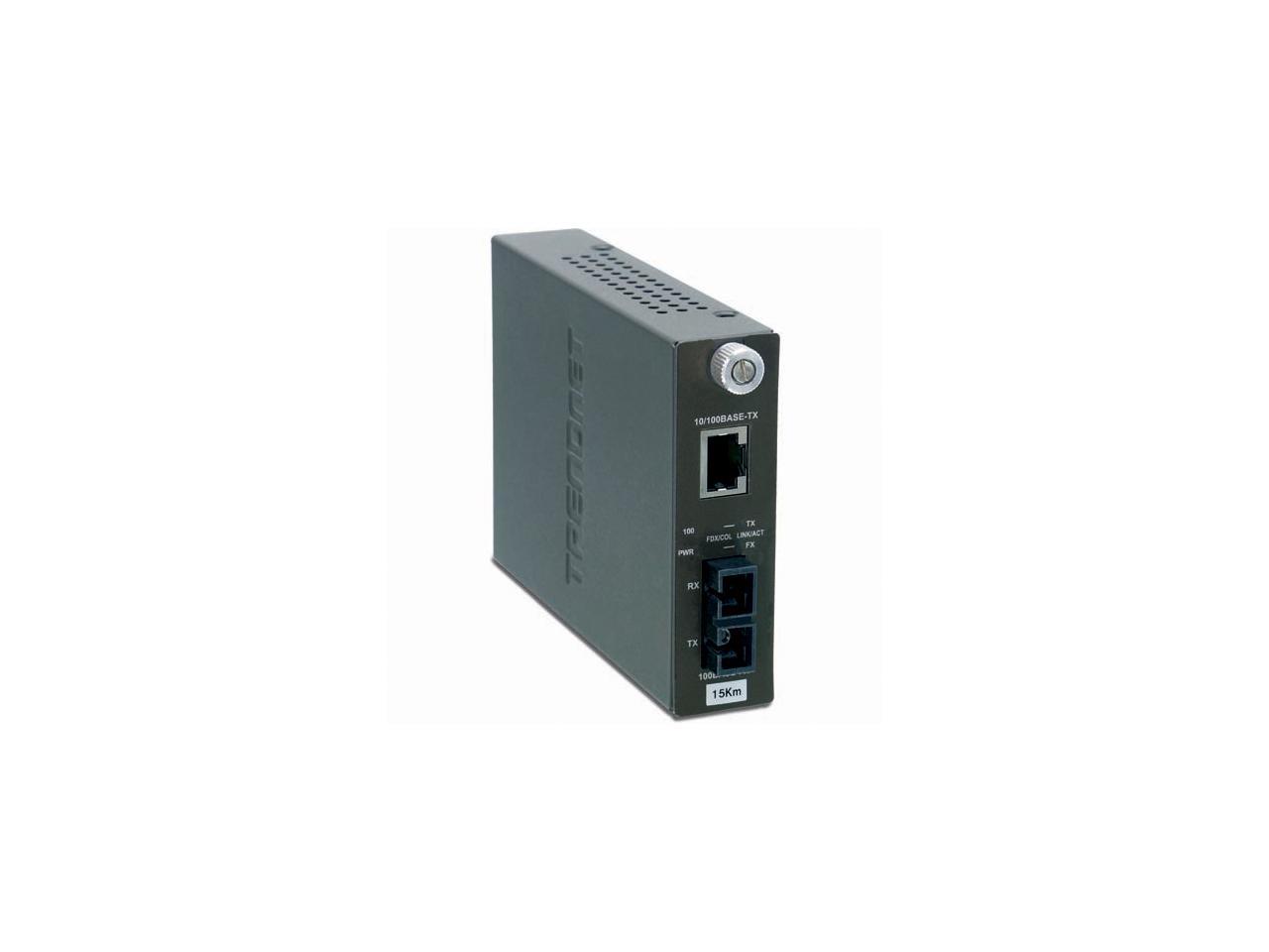 TRENDnet TFC-110S15i Intelligent 10/100Base-TX to 100Base-FX Single ...