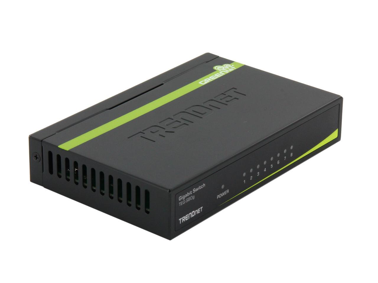 TRENDnet TEG-S81G Switch GREENnet Gigabit à 8 ports 