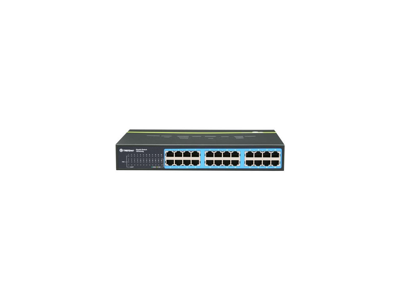 thumbnail image 2 of TRENDnet 24-Port Gigabit Unmanaged Switch - Rack Mount, Fanless, GREENnet (TEG-S24G) 2 of 14