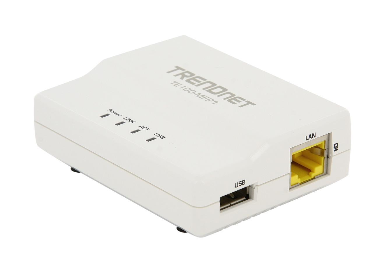 TE100MFP1 1Port MultiFunction USB Print Server