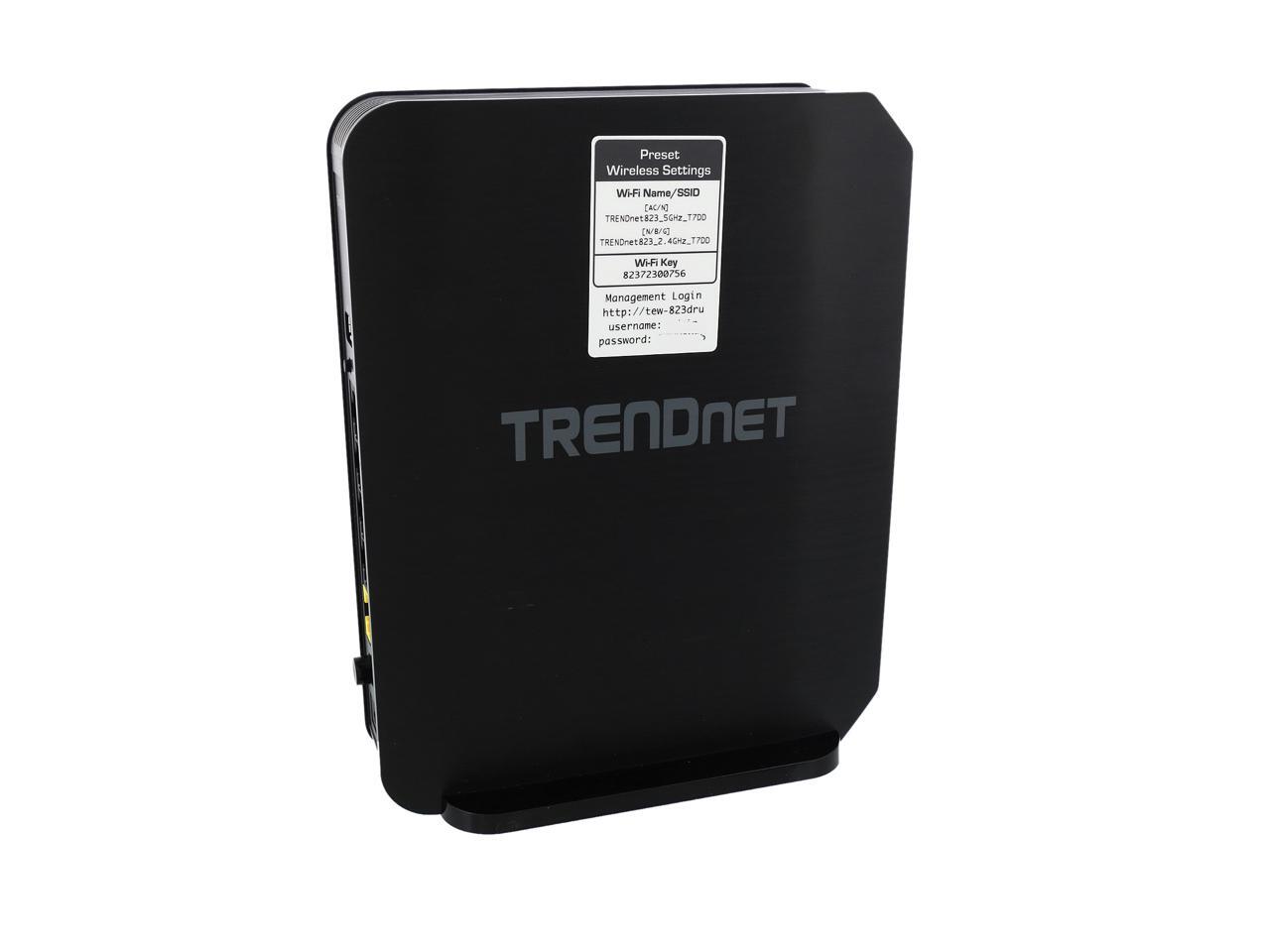Trendnet Tew 823dru Ac1750 Dual Band Wireless Ac Gigabit Router 2 4ghz 450mbps 5ghz 1300mbps Usb Share Port Ipv6 Guest Network Newegg Com
