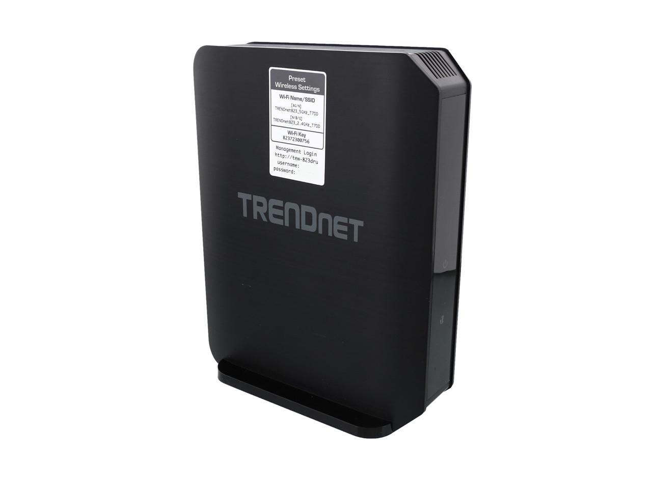 Trendnet Tew 823dru Ac1750 Dual Band Wireless Ac Gigabit Router 2 4ghz 450mbps 5ghz 1300mbps Usb Share Port Ipv6 Guest Network Newegg Com