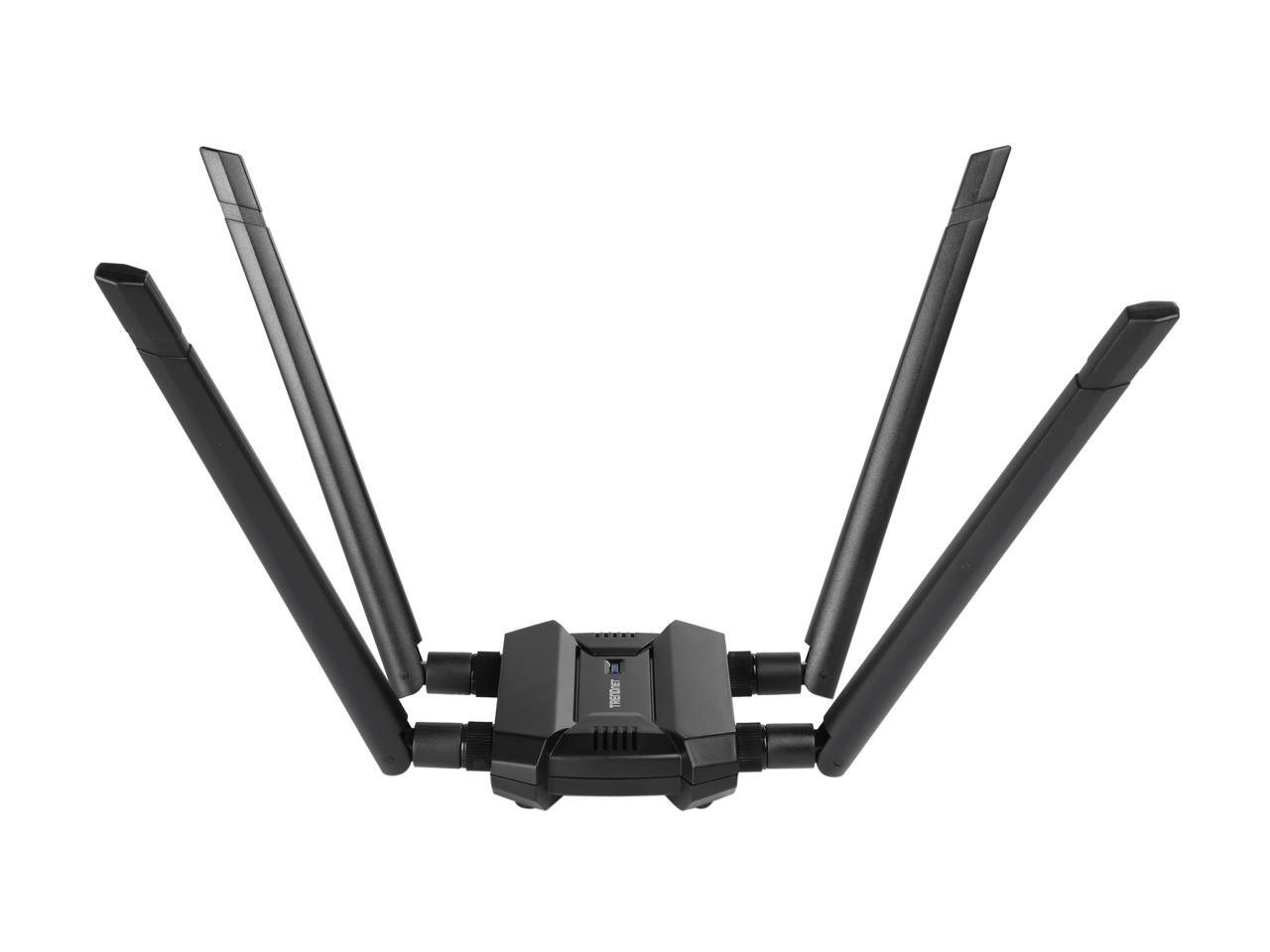 TRENDnet AC1900 High Power Dual Band Wireless USB Adapter, TEW-809UB ...