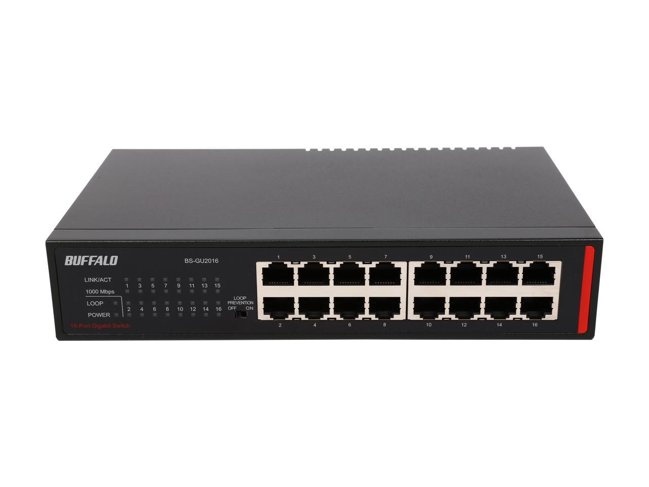 Buffalo 16-Port Desktop/Rackmount Gigabit Green Ethernet Switch BS-GU2016