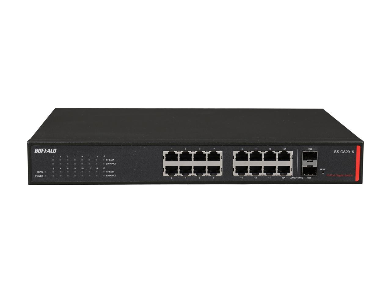 Buffalo BS-GS2016 16-Port Gigabit Green Ethernet Slots - Newegg.com