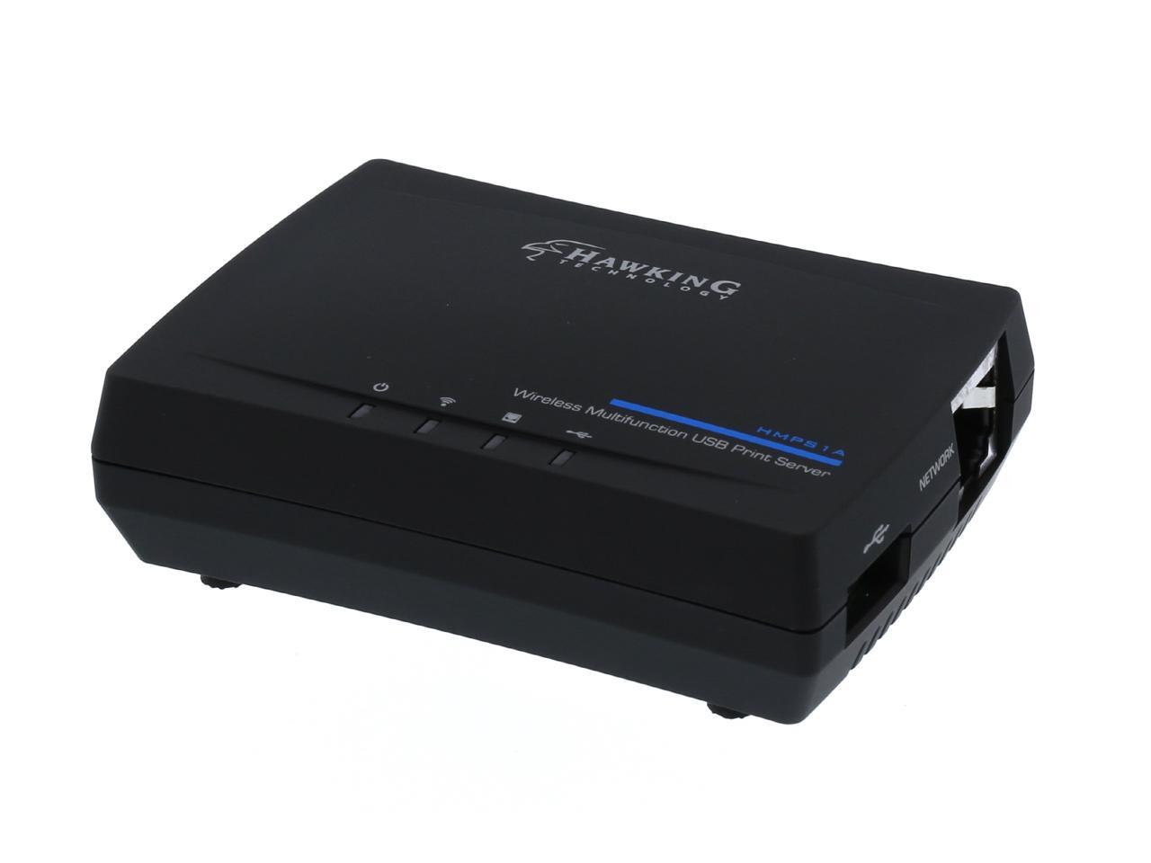 Hawking Technology Wireless Multifunction USB 2.0 Print Server/Device