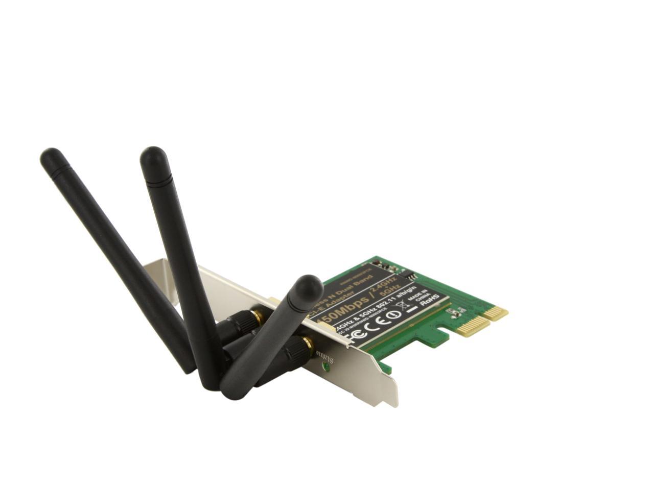 Rosewill N900PCE Wireless N Dual Band Adapter IEEE 802.11a/b/g/n PCI ...