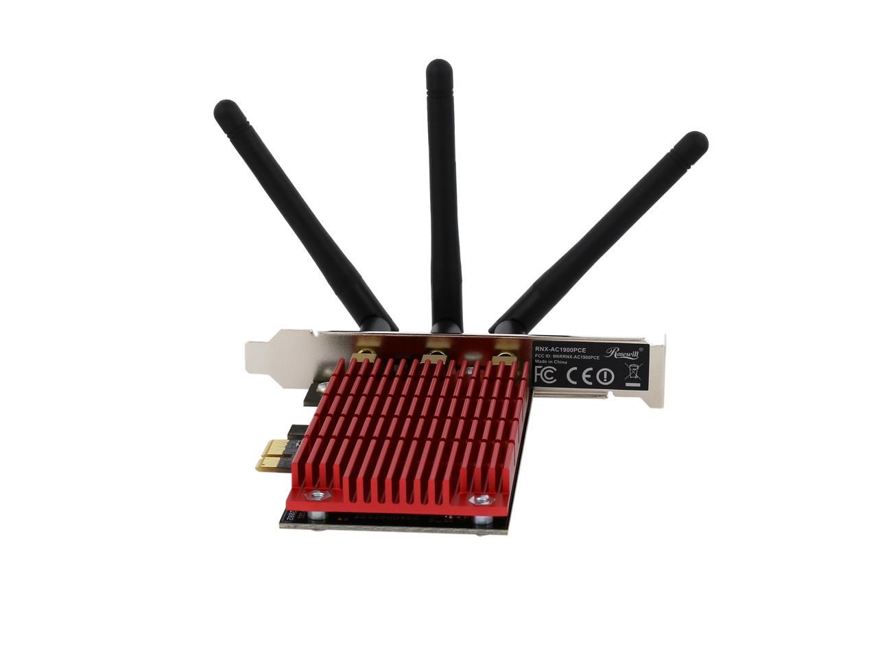 Rosewill RNX-AC1900PCE Dual Band Wireless 11AC PCI Express Wi-Fi Adapter 