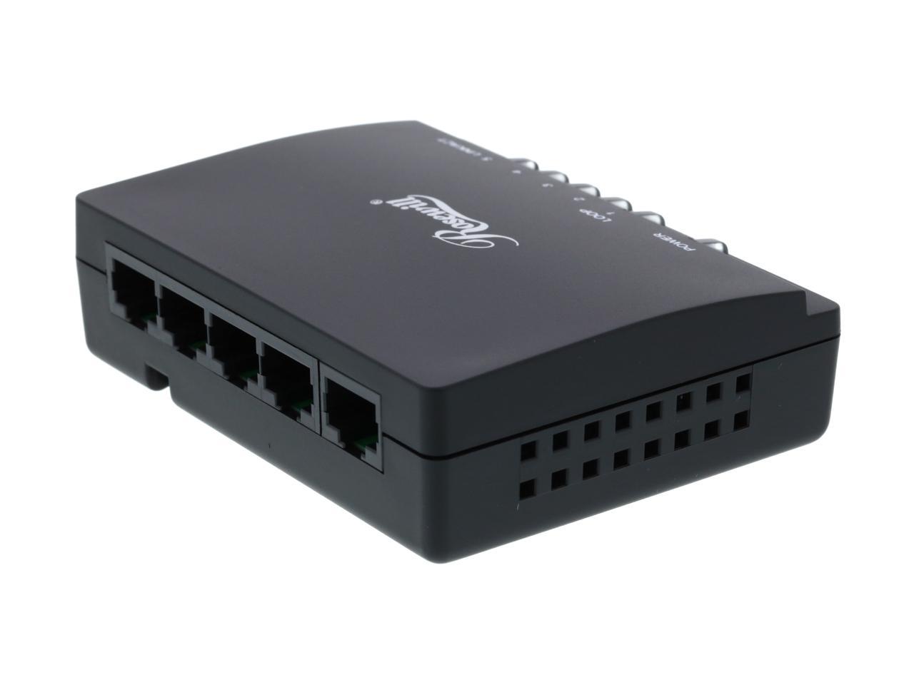Rosewill 5 Port Gigabit Network Switch / Ethernet Switch / Desktop Switch  with 9K Jumbo Frame for Home and Small Business Users (RC-409LXv2)