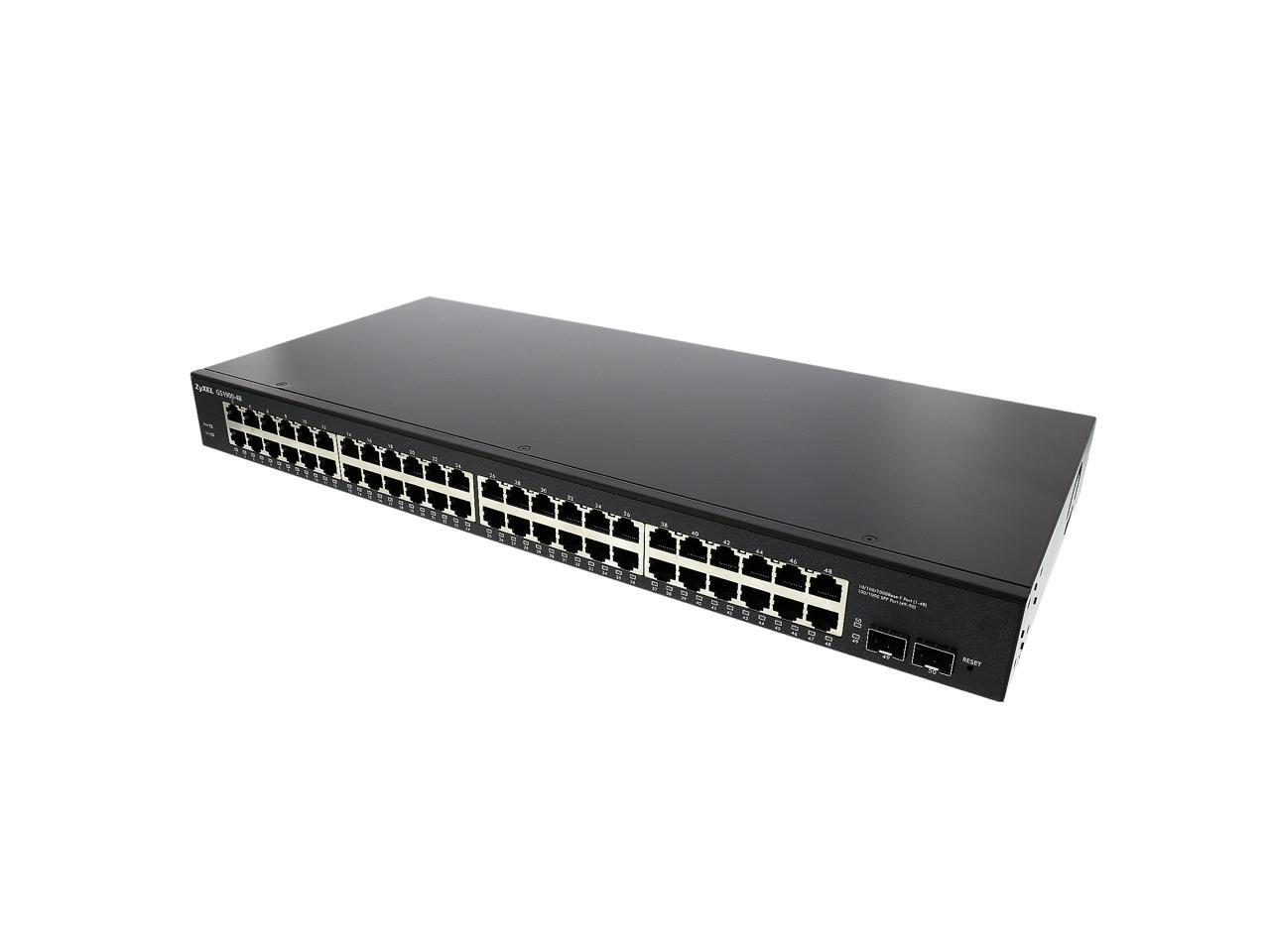 Zyxel 48Port Gigabit Switch Smart Managed Rackmount with 2 SFP