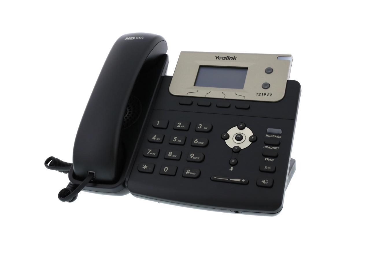 Yealink SIP-T21P E2 Bundle of 8 Entry-level IP phone 2 Lines HD voice PoE LCD 