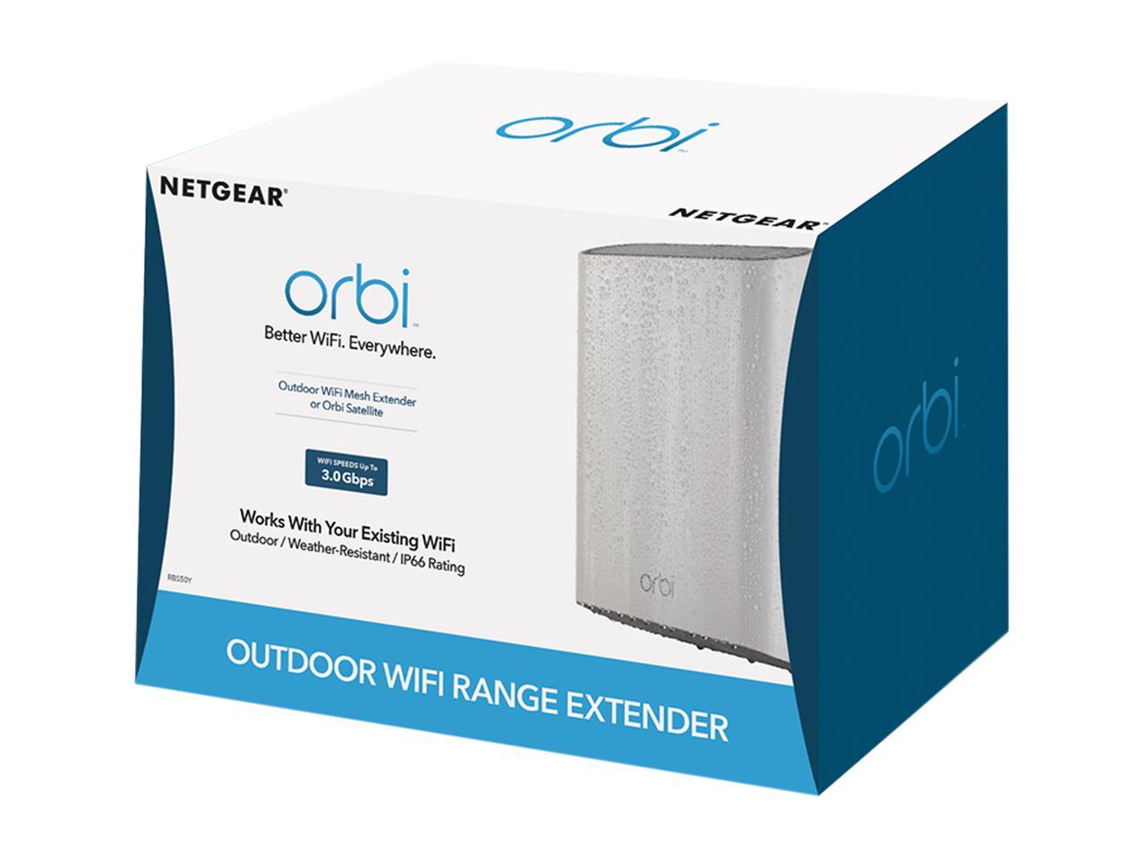 Netgear RBS50Y-200NAS Orbi Outdoor Wi-Fi Mesh Extender Or Satellite ...