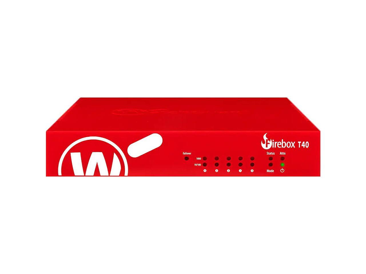 WatchGuard WGT40411-US Firebox T40 Security Appliance with 1-yr Basic  Security Suite