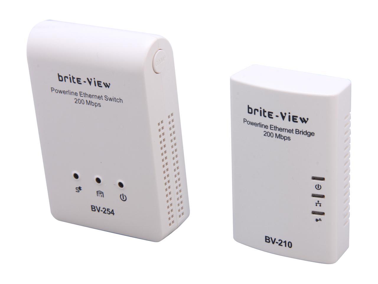 briteView BV210C Mini Powerline AV Network Adapter Kit