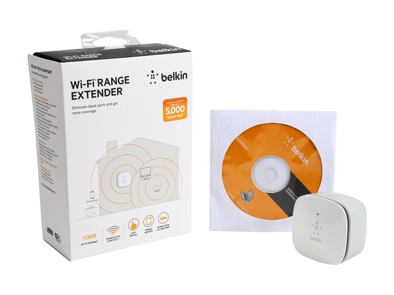 Belkin F9K1015 N300 WiFi Range Extender